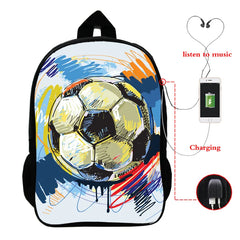 Soccerly Children School Bags 3D Prints Backpack for Boys
