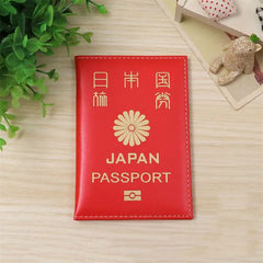 Stylish Leather Japan Passport Cover for Women