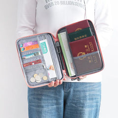 Waterproof Travel Wallet Family Passport Holder Document Organizer