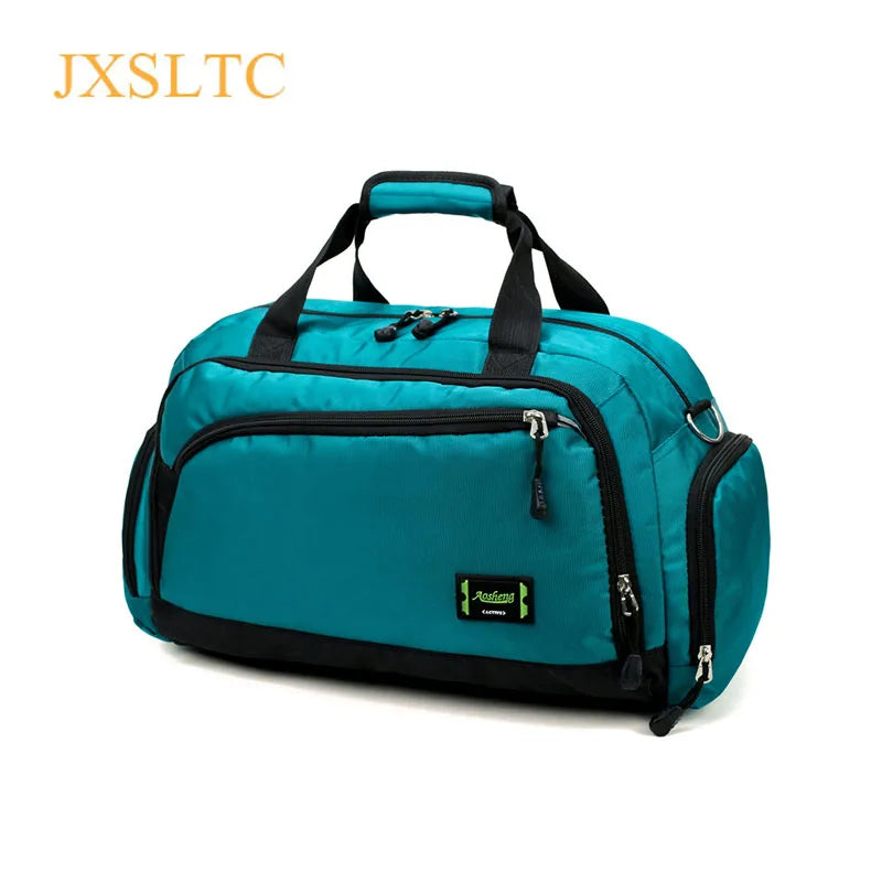 Waterproof Nylon Travel Handbag Men Carry On Weekend Bags Vintage Duffel