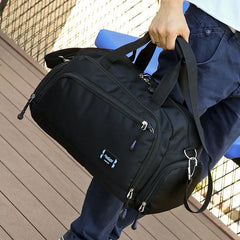 Waterproof Nylon Travel Handbag Men Carry On Weekend Bags Vintage Duffel