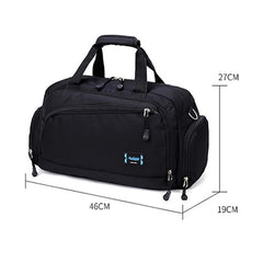 Waterproof Nylon Travel Handbag Men Carry On Weekend Bags Vintage Duffel