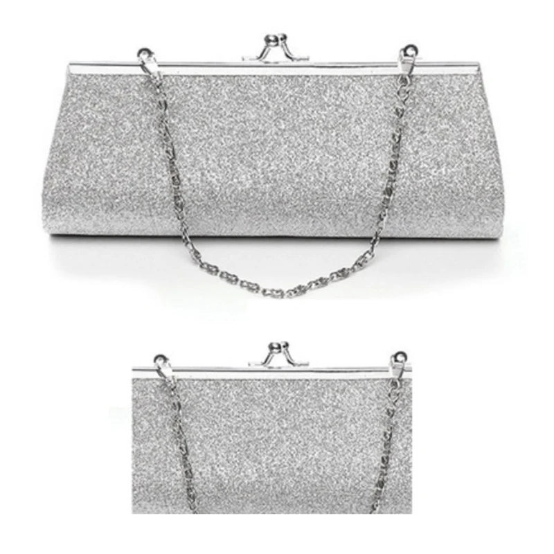 Glitter Clutch Purse for Evening Party Wedding Banquet