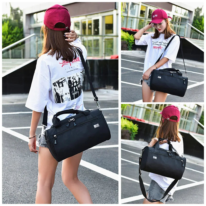 Nylon Travel Bag Beach Shoulder Crossbody Large Capacity Duffel