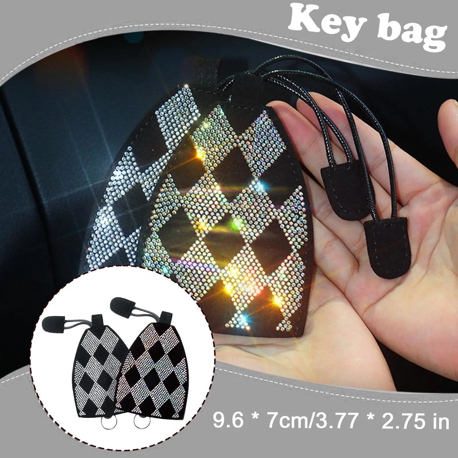 Leather Key Bag Cover Household Protector Holder Car Bag