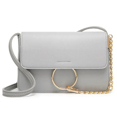 Embroidered Women's Leather Crossbody Bag