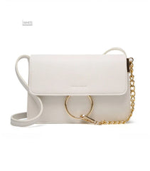 Embroidered Women's Leather Crossbody Bag