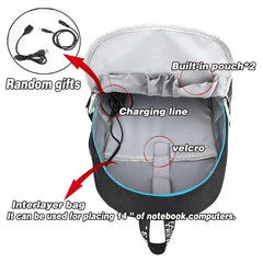 House of Paper Backpack USB Charge Capacity Bag