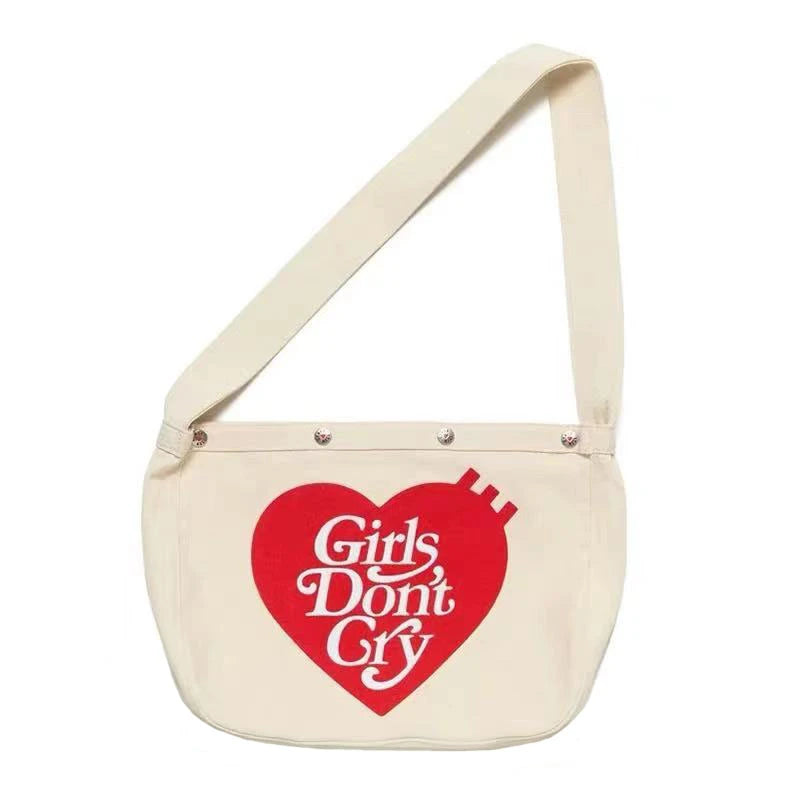Human Girls Don?t Cry Bag Men 1:1 HUMAN Canvas Women Bags Couple Backpack
