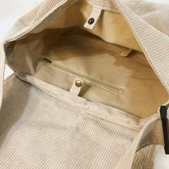Female Small Satchel Corduroy Single Shoulder Bag