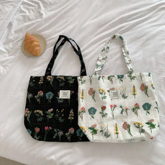 Vintage Flower Cloth Shoulder Bag for Women