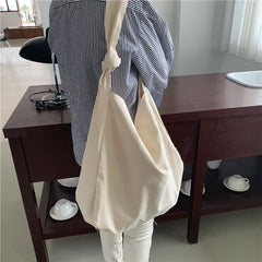 Women's Canvas Shoulder Bag Soft Casual Tote