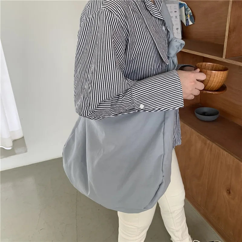 Women's Canvas Shoulder Bag Soft Casual Tote