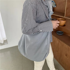 Women's Canvas Shoulder Bag Soft Casual Tote