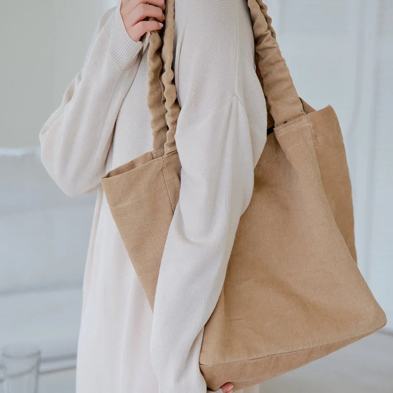 Women's Large Canvas Handbag Shoulder Bag Tote Bag