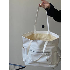 Women's PU Leather Shoulder Bag Large Capacity Tote Bags
