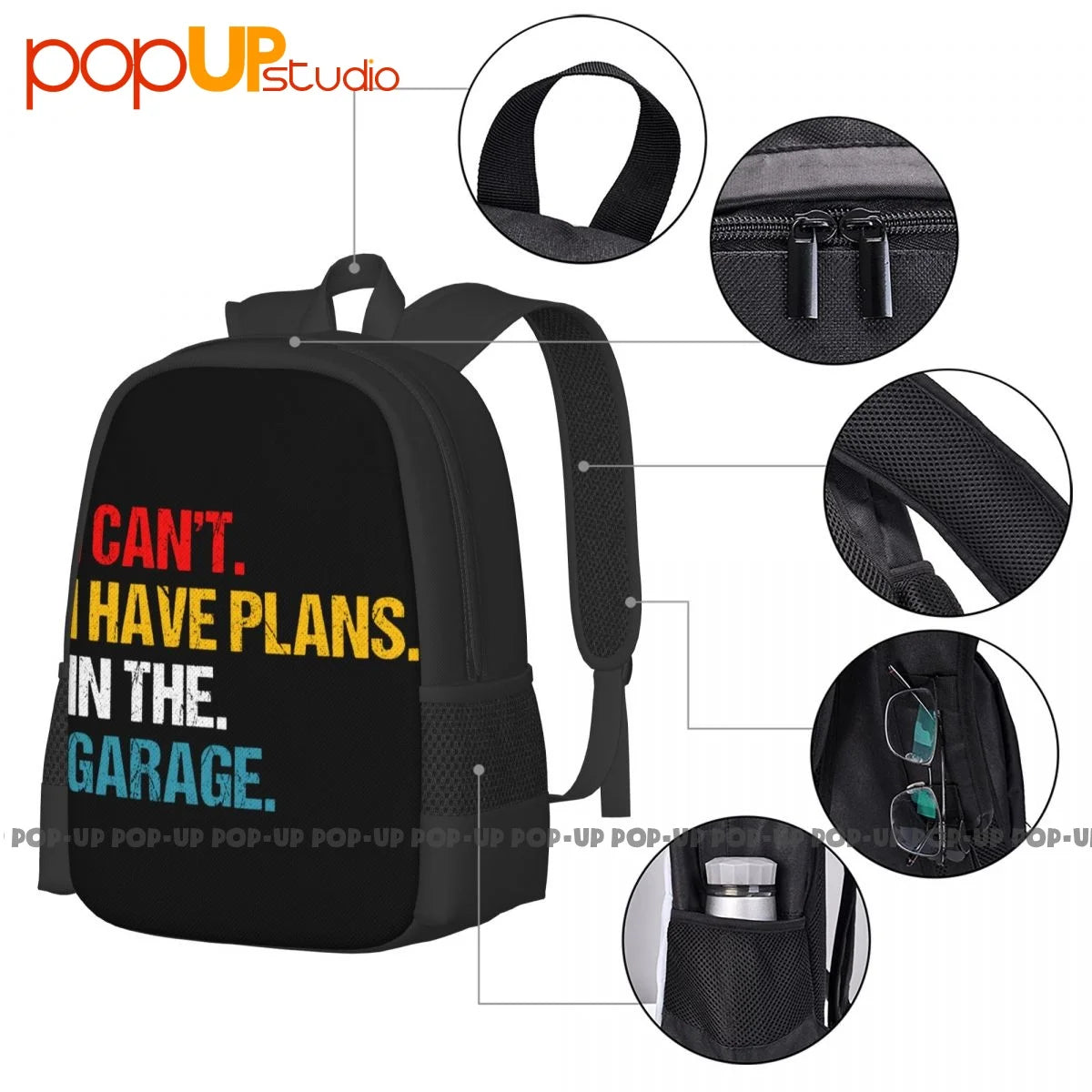 Car Mechanic Backpack Large Capacity Foldable Shopping Bag