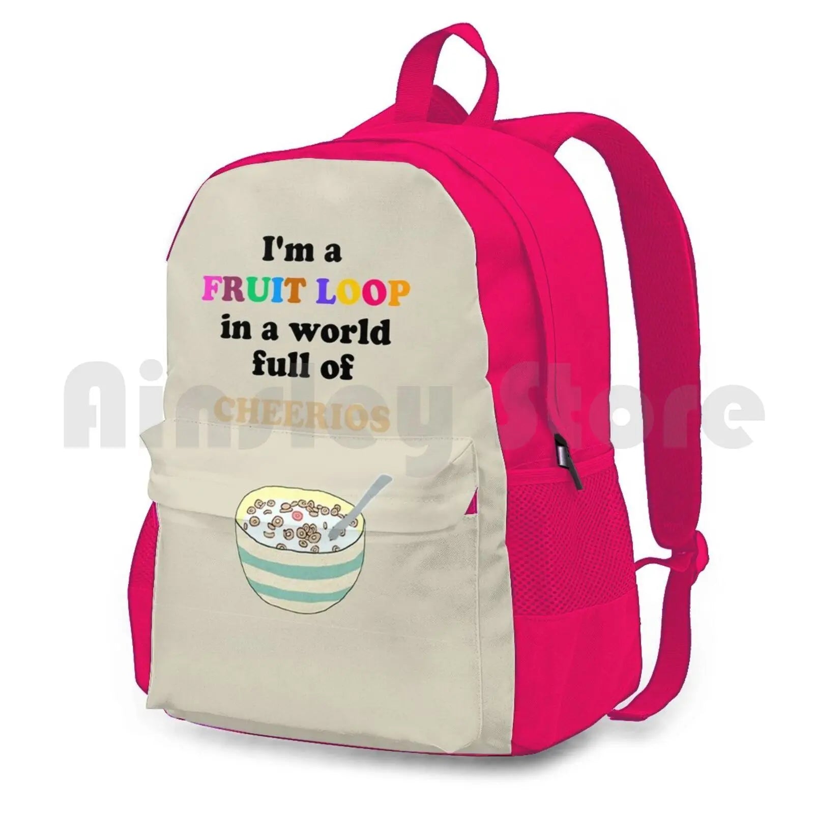 Outdoor Hiking Backpack Fruit Loop Cheerios Cereal