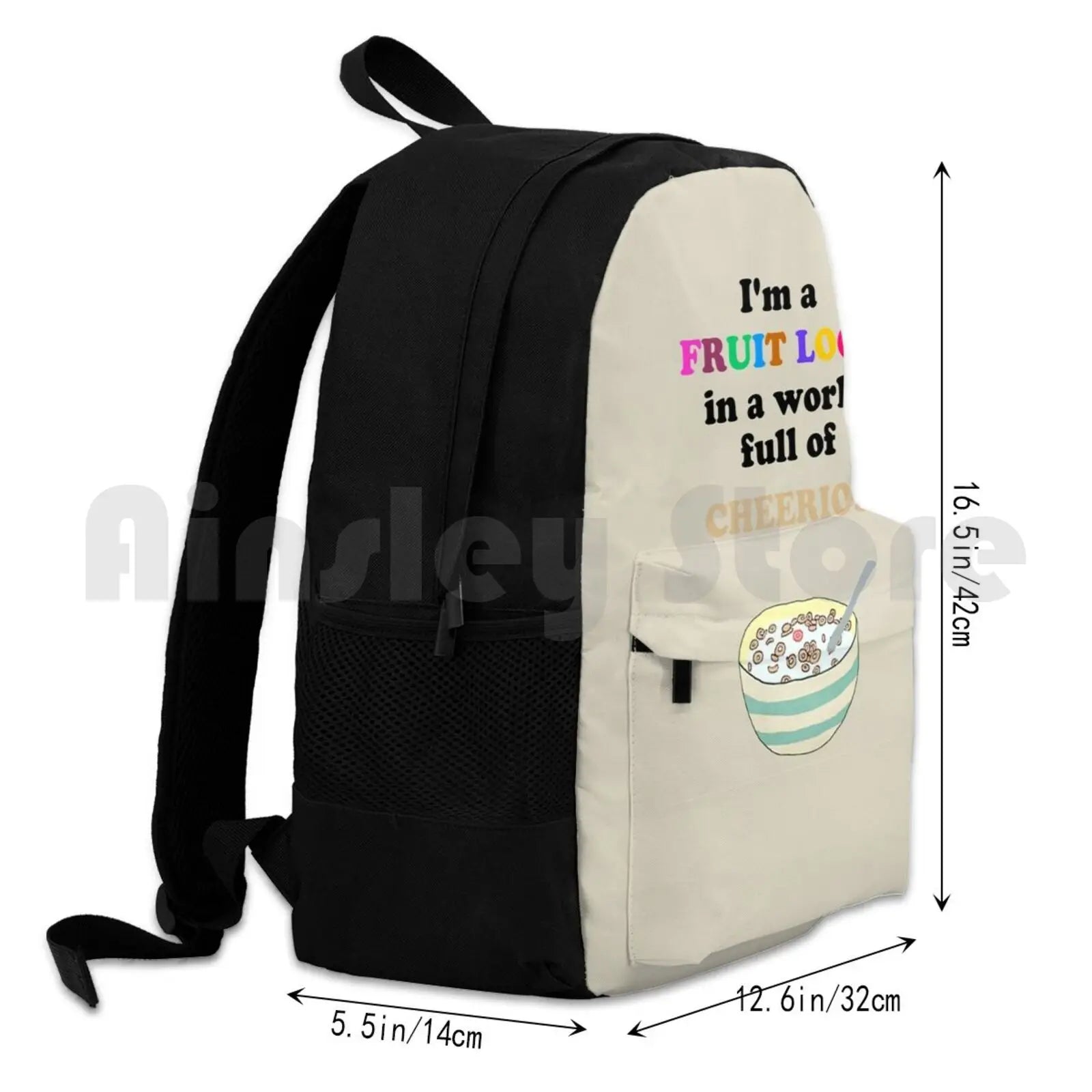 Outdoor Hiking Backpack Fruit Loop Cheerios Cereal