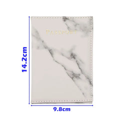 Waterproof Marble Pattern Passport Cover Holder World Bag Protector