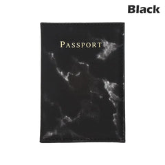Waterproof Marble Pattern Passport Cover Holder World Bag Protector
