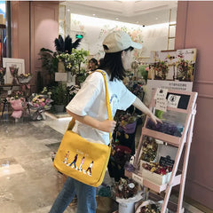 INS Canvas Crossbody Bag Harajuku Messenger Japanese Handbag