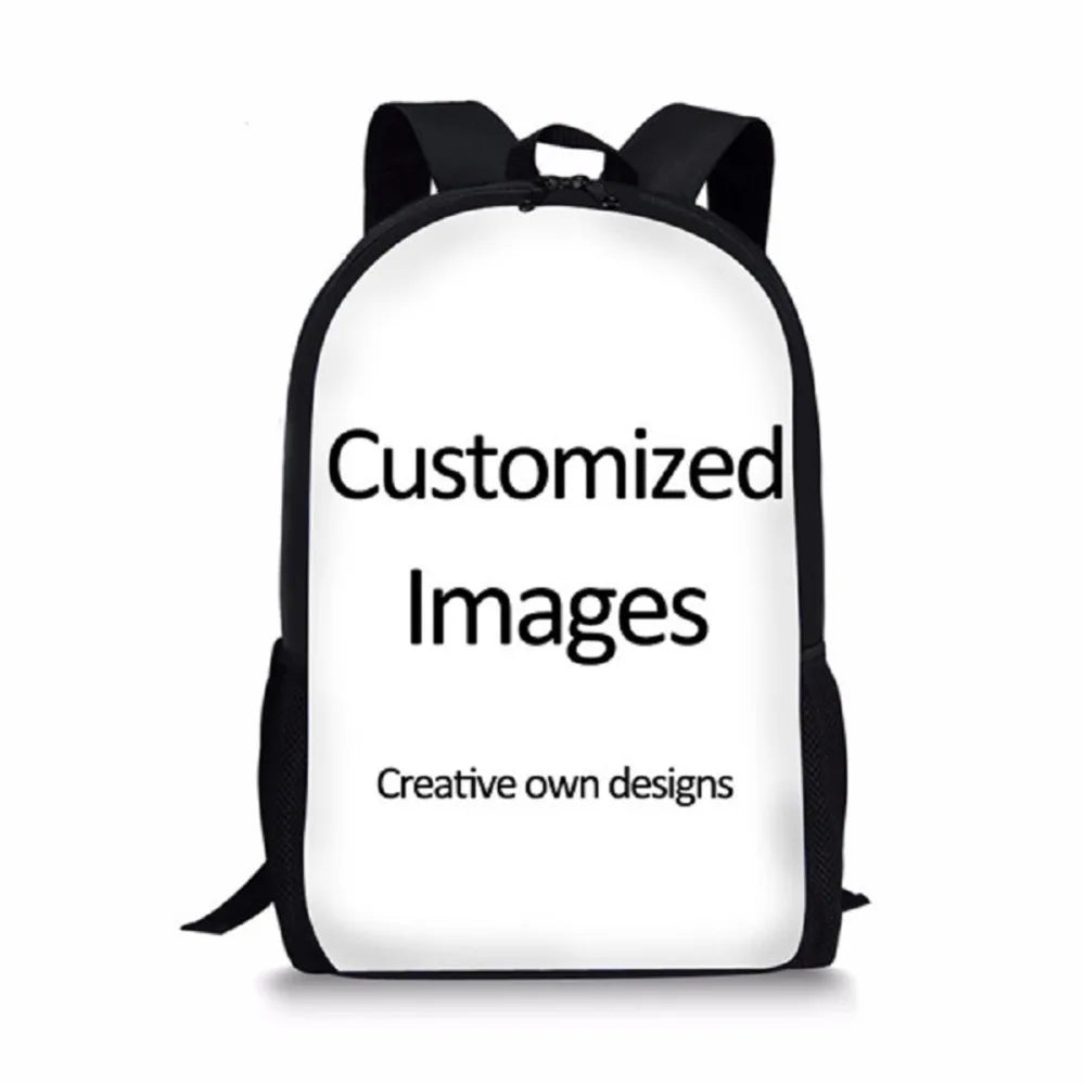 Art Dot Pattern Printed School Bag Girl Shoulder Bookbags