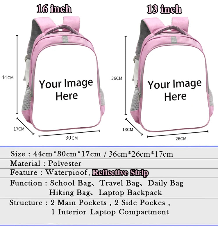 Ice Cream Donuts Candy Backpack for Girls School Bags Women Rucksack