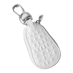 Leather Car Key Case Holder Cover Crocodile Grain Mini Bag Keychain Wallet Pouch