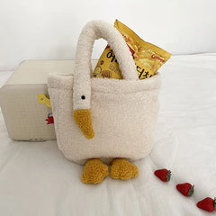 Plush Shoulder Bag Lamb Hair Velvet Handbag