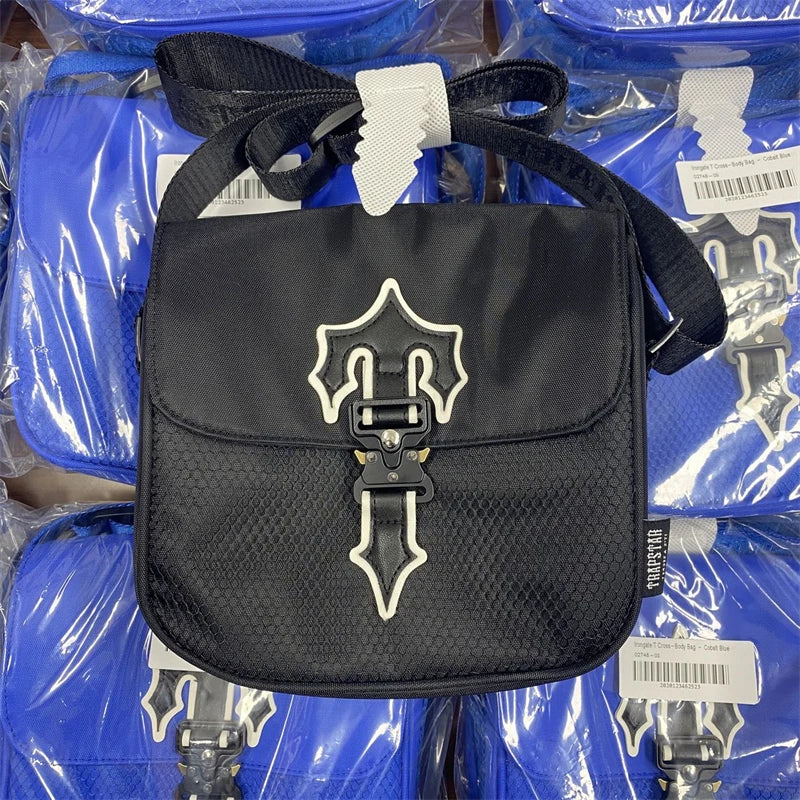 London Trap Embroidered Shoulder Bag