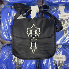 London Trap Embroidered Shoulder Bag