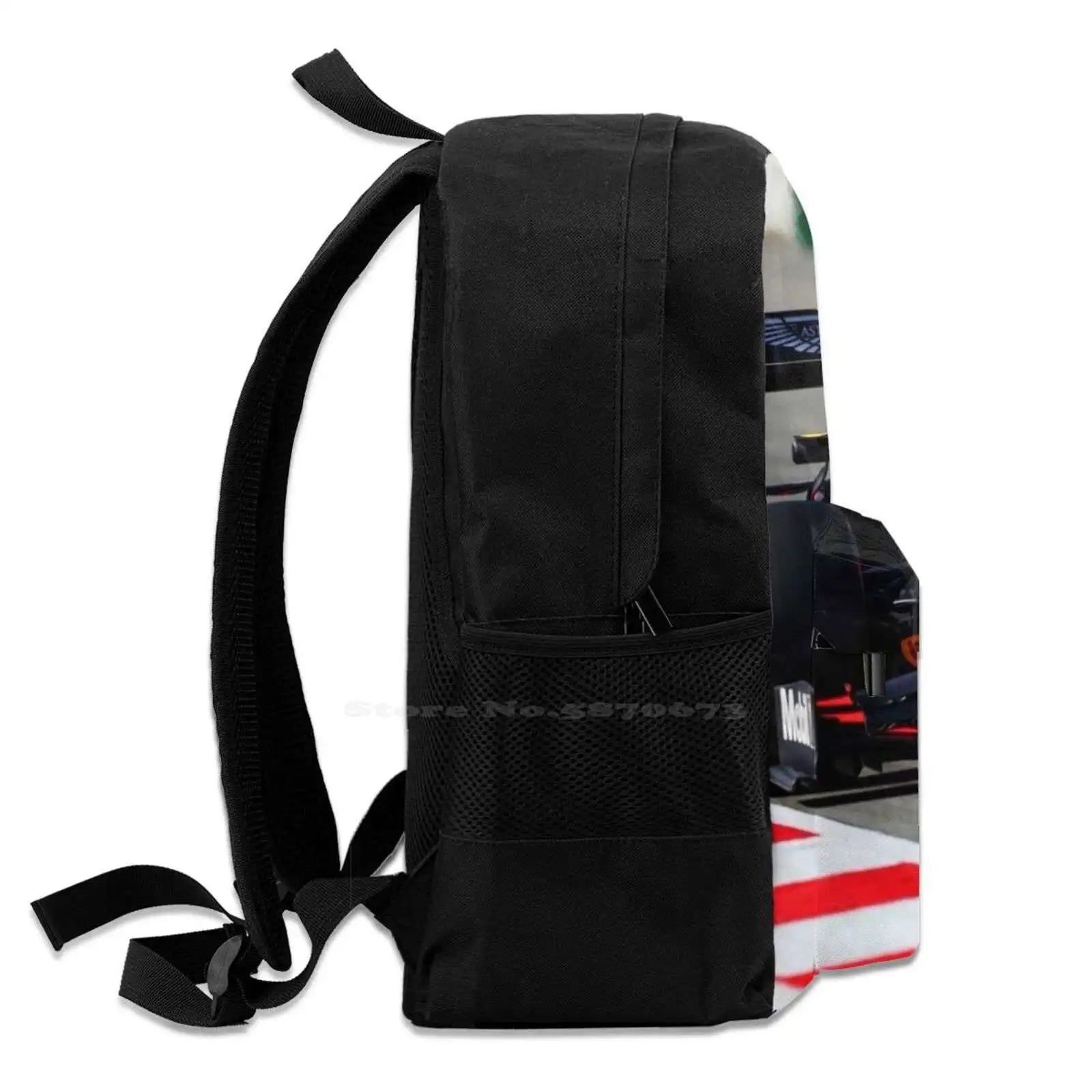 F1 Car School Bag Backpack Laptop 15 Inch Sports Racing Driver FIA Racing