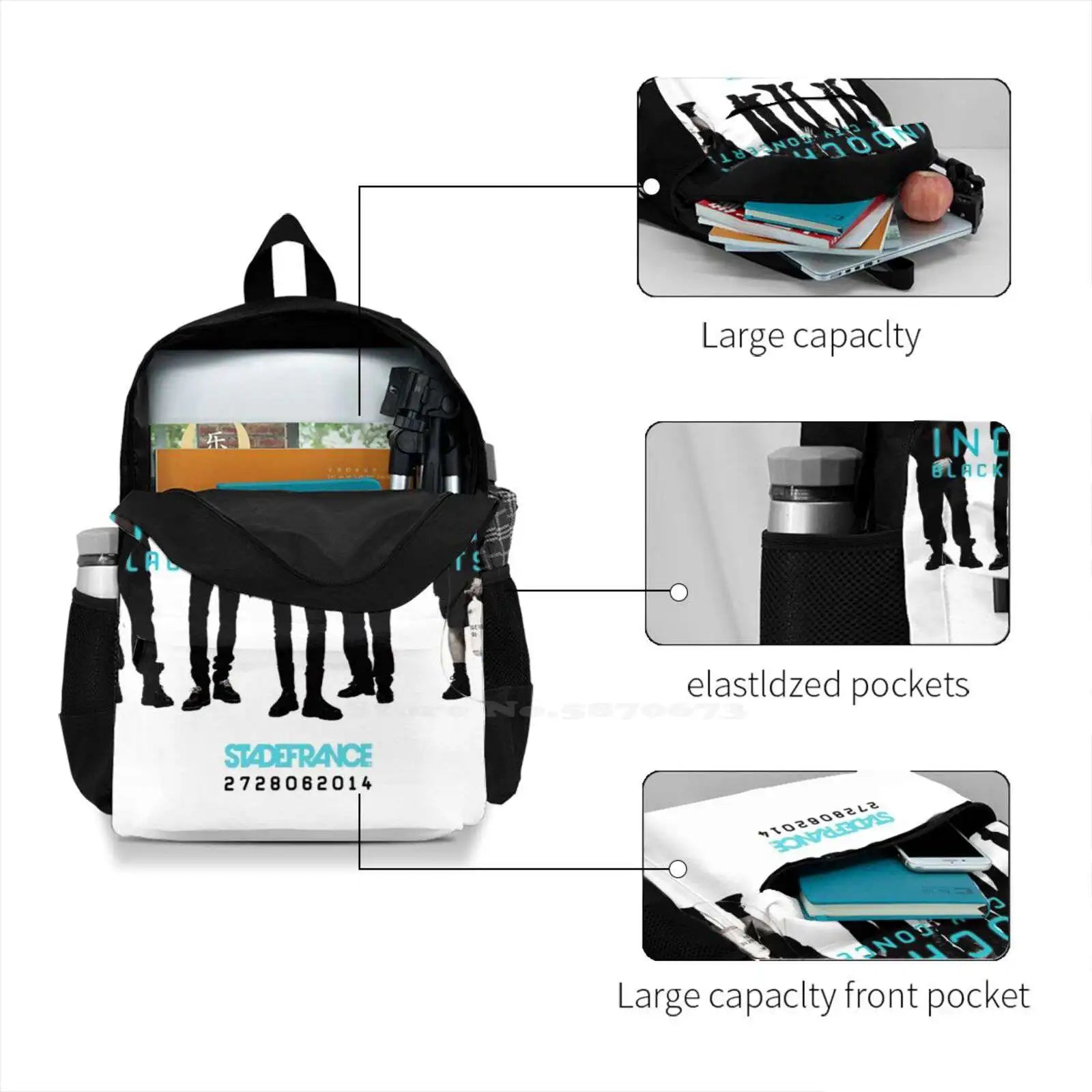 Indochine Band Tour Kakanona 3D Print Backpack