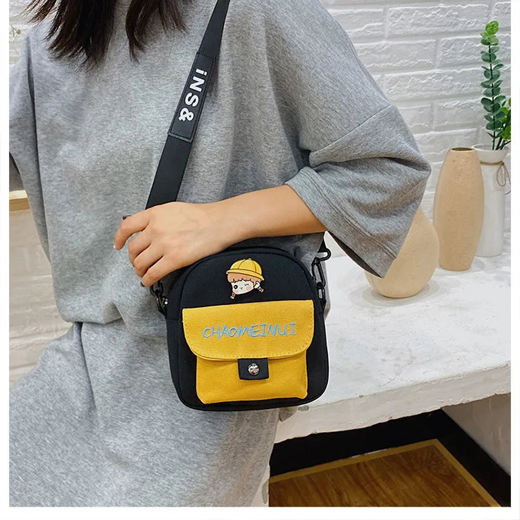 Harajuku Girls Messenger Bags Shoulder Bag Version Canvas Women Bag