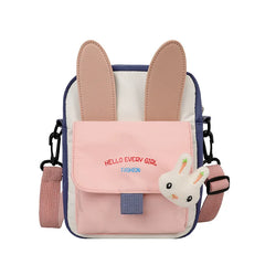 Small Square Bag Vertical Canvas Women Little Shoulder Bag Handbag Purse