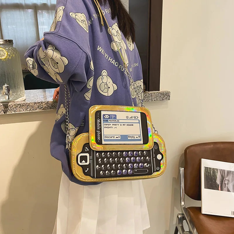 Intelligent Mobile Phone Shape Crossbody Bag For Women