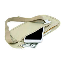 Invisible Travel Waist Pack Money Belt Bag for Phone Passport Cash Cards