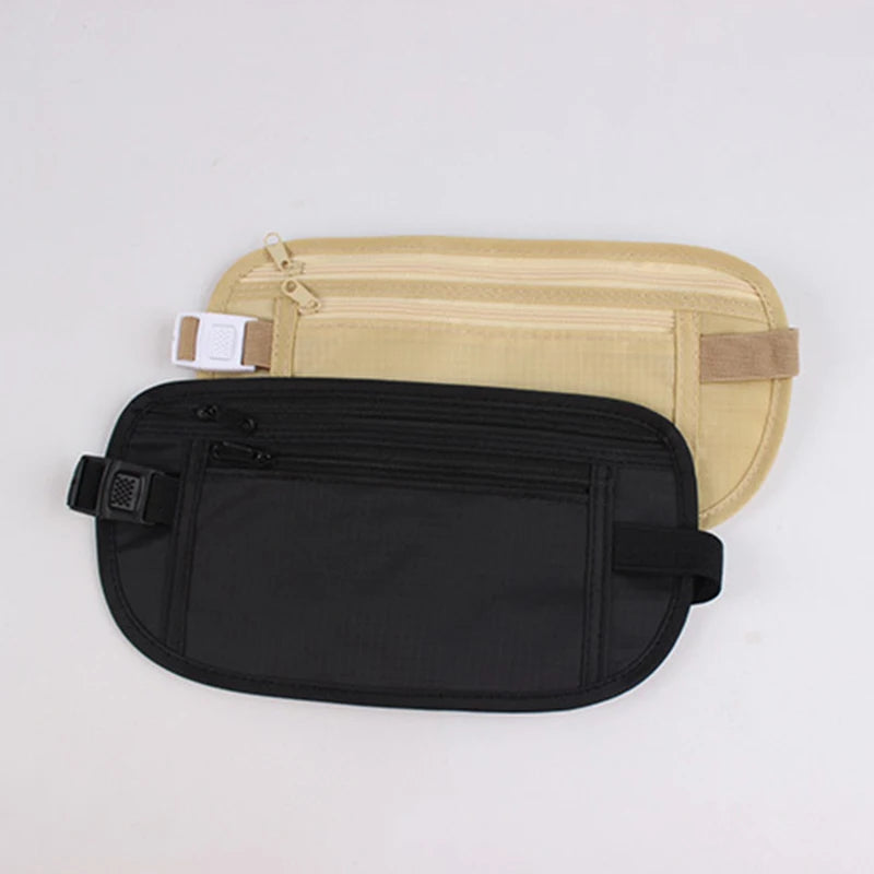 Invisible Travel Waist Pack Money Belt Bag for Phone Passport Cash Cards
