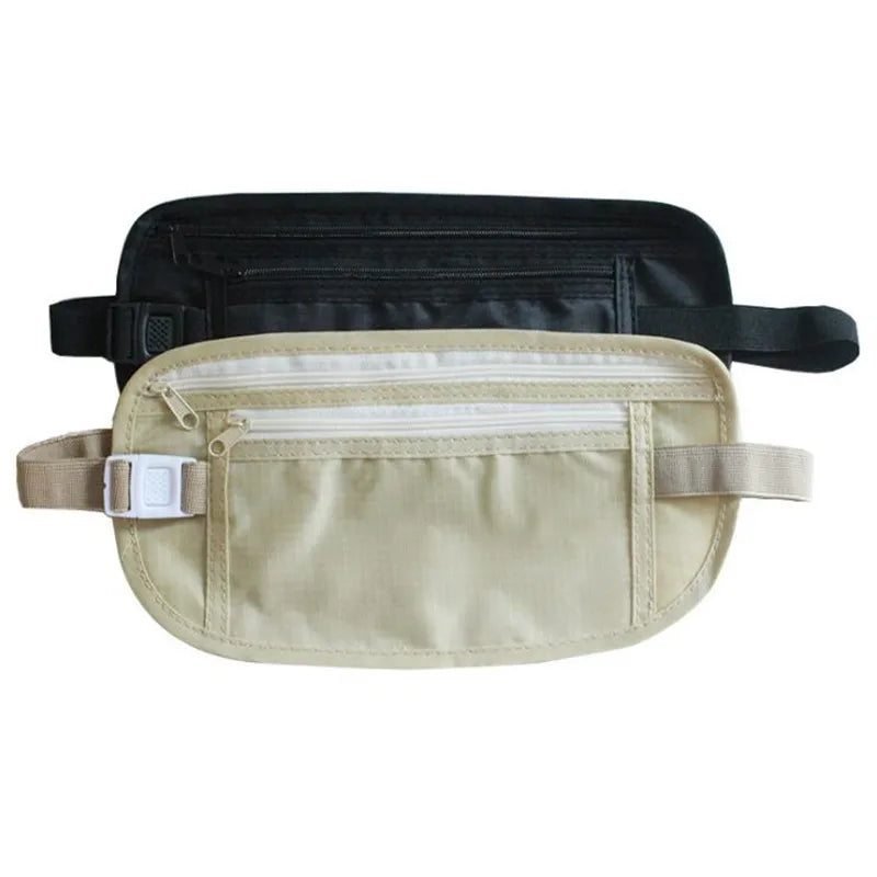 Invisible Travel Waist Packs Pouch Money Belt Bag Hidden Security Wallet