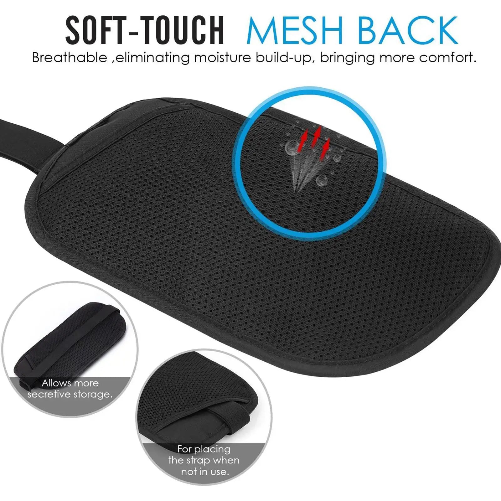 Hidden Security Wallet Money Belt Bag Waist Pack for Men Women