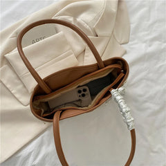 Straw Shoulder Bag with Scarf Beach Summer Handbags