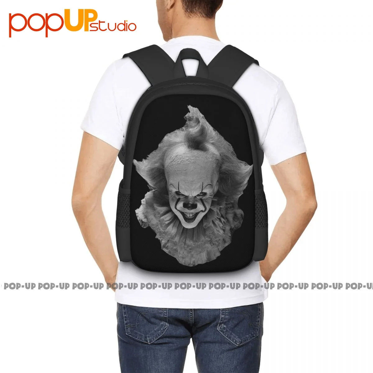 It Clown Pennywise Backpack Large Capacity Beach Bag