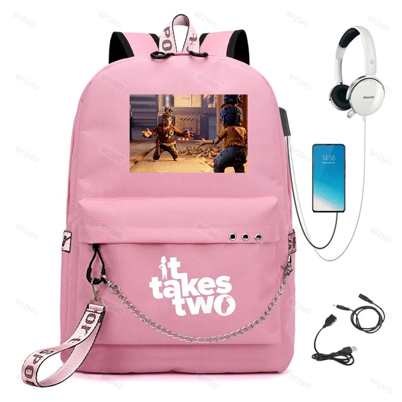 Girls SchoolBag Waterproof Casual Backpack Kids Student Rucksack