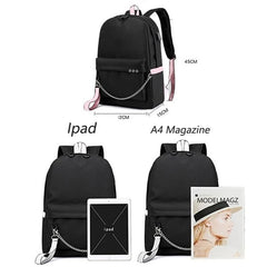 Girls SchoolBag Waterproof Casual Backpack Kids Student Rucksack
