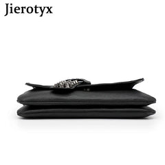 JIETOTYX Rivet Messenger Bags Women Skull Punk Bag Vintage Gothic Shoulder Bag