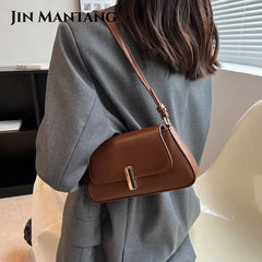 Flap Crossbody Bag Small PU Leather Handbag Purse Shoulder Side Sac