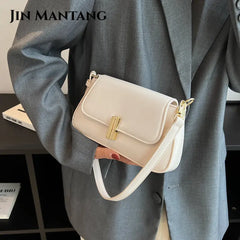 Flap Crossbody Bag Small PU Leather Handbag Purse Shoulder Side Sac