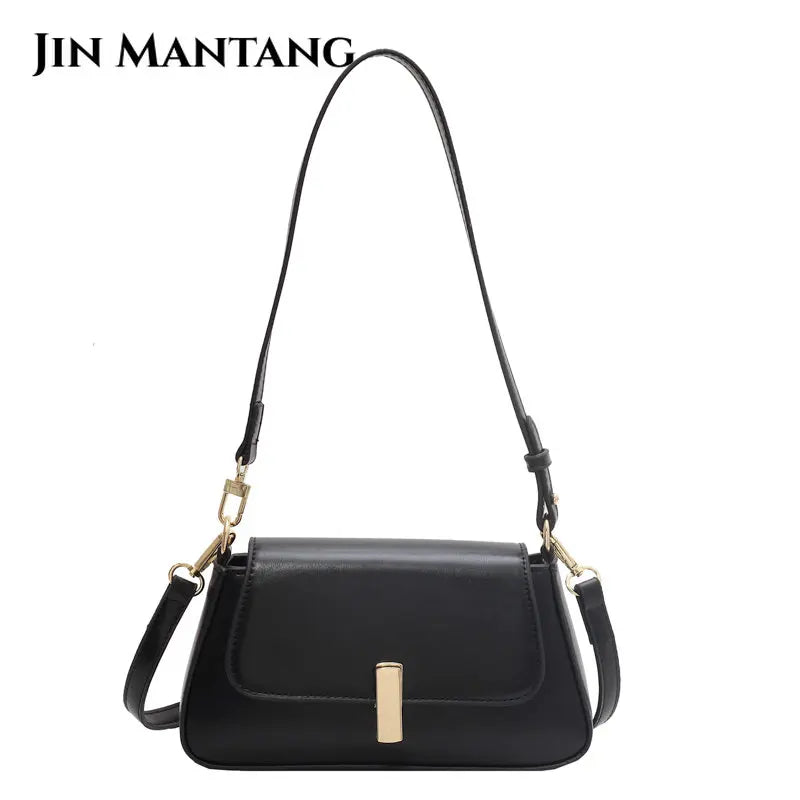 Flap Crossbody Bag Small PU Leather Handbag Purse Shoulder Side Sac