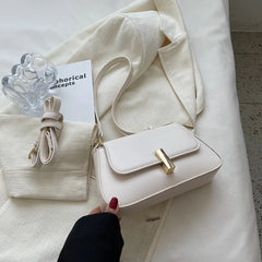 Flap Crossbody Bag Small PU Leather Handbag Purse Shoulder Side Sac